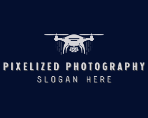 Quadrotor Drone Camera logo design