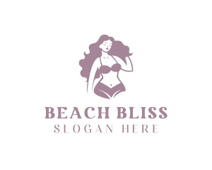 Woman Fashion Lingerie  logo design