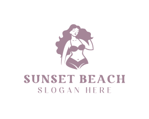 Woman Fashion Lingerie  logo design