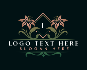 Botanical Florist Leaf logo