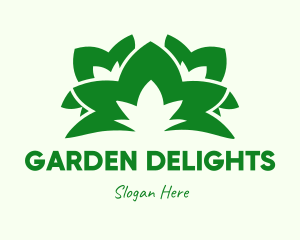 Green Leaves Bush logo design