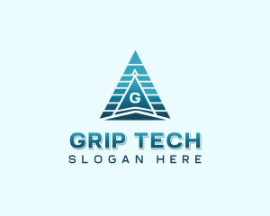 Technology Pyramid Business logo design