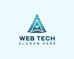 Technology Pyramid Business logo design