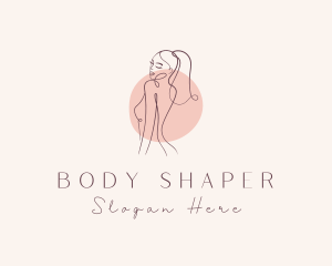 Beautiful Naked Lady logo design