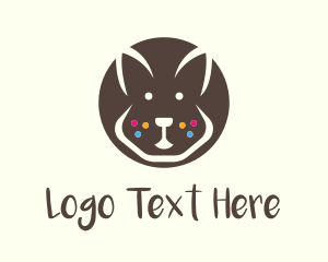 Brown Pet Rabbit logo