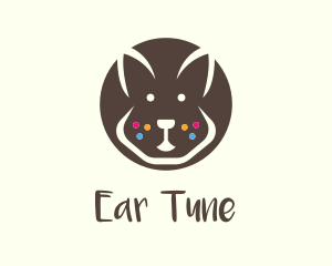 Brown Pet Rabbit logo design