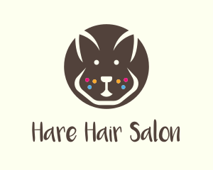 Brown Pet Rabbit logo design