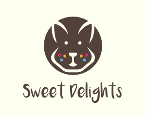 Brown Pet Rabbit logo design