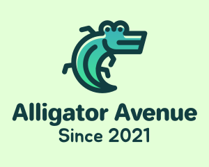 Green Leaf Alligator logo