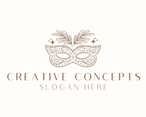 Creative Festival Mask logo design