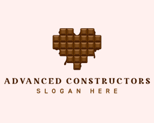 Sweet Chocolate Heart logo design