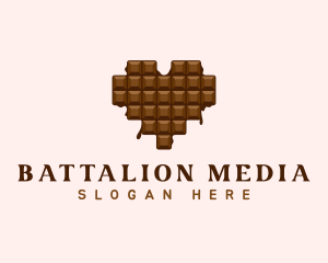 Sweet Chocolate Heart logo design