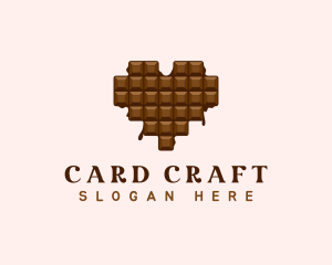 Sweet Chocolate Heart logo design