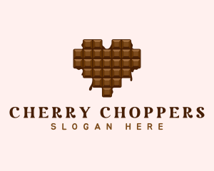 Sweet Chocolate Heart logo design