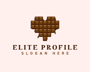 Sweet Chocolate Heart logo design