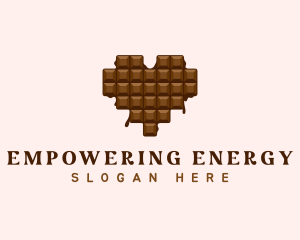 Sweet Chocolate Heart logo design