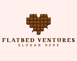 Sweet Chocolate Heart logo design