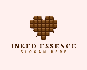 Sweet Chocolate Heart logo design