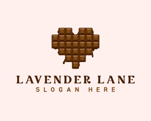 Sweet Chocolate Heart logo design