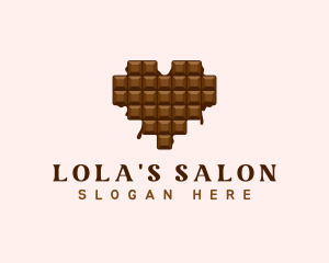 Sweet Chocolate Heart logo design