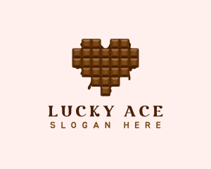 Sweet Chocolate Heart logo design