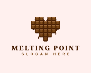 Sweet Chocolate Heart logo design