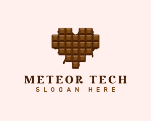 Sweet Chocolate Heart logo design