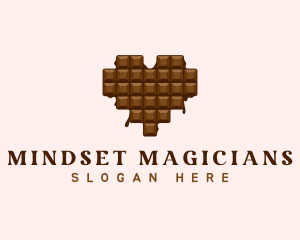 Sweet Chocolate Heart logo design