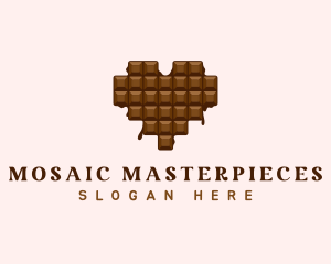 Sweet Chocolate Heart logo design