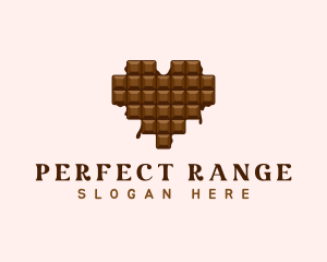 Sweet Chocolate Heart logo design