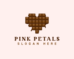 Sweet Chocolate Heart logo design