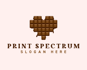 Sweet Chocolate Heart logo design