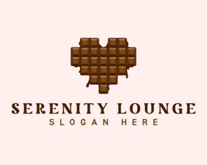 Sweet Chocolate Heart logo design