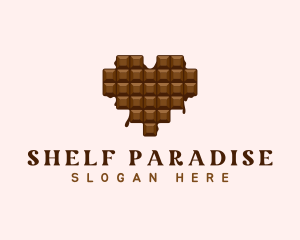 Sweet Chocolate Heart logo design