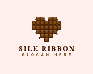 Sweet Chocolate Heart logo design