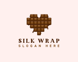 Sweet Chocolate Heart logo design