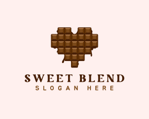 Sweet Chocolate Heart logo design