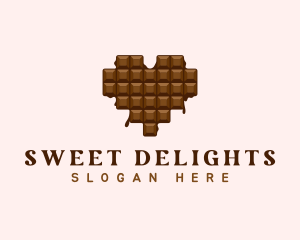 Sweet Chocolate Heart logo