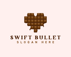 Sweet Chocolate Heart logo design