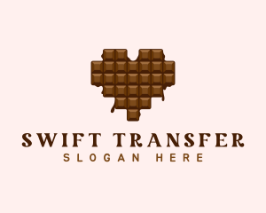 Sweet Chocolate Heart logo design