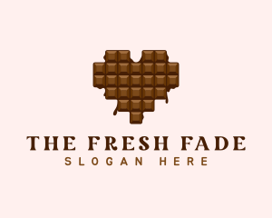 Sweet Chocolate Heart logo design