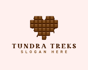 Sweet Chocolate Heart logo design