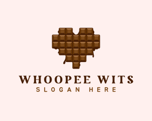 Sweet Chocolate Heart logo design