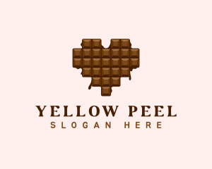 Sweet Chocolate Heart logo design