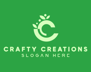 Organic Letter C logo design