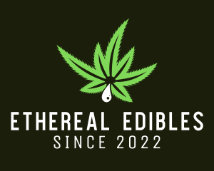 Medical Marijuana Droplet logo design