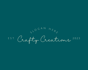 Handwritten Script Business logo design