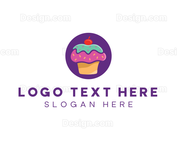 Cherry Cupcake Bakery Logo