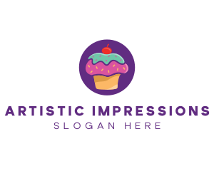 Cherry Cupcake Bakery logo design