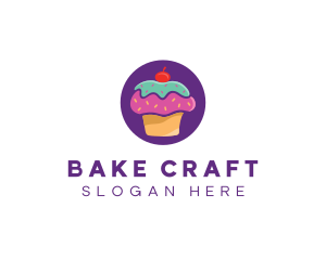 Cherry Cupcake Bakery logo design